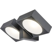 Lumină de perete dublă cu carcase pătrate