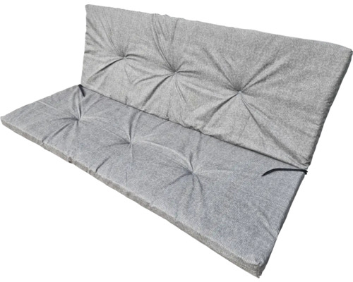 Set de perne gri pentru bancă cu spătar pentru mobilier de grădină