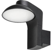 Lumină de perete exterior negru cu iluminare cu LED