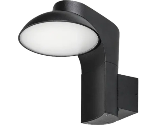 Lumină de perete exterior negru cu iluminare cu LED