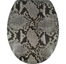 Capac de toaletă cu model de piele de șarpe