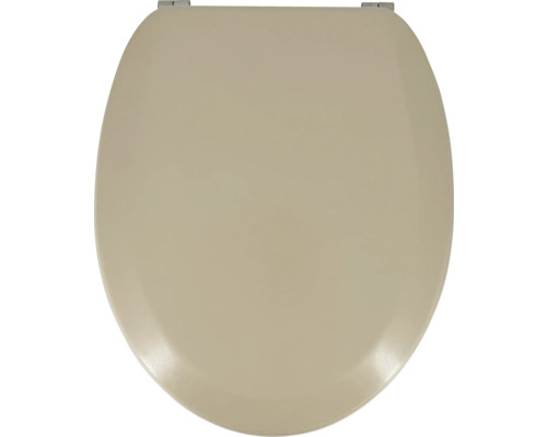Capac WC ADOB Premium Soft cu burete, închidere simpă, bej 44,5x37 cm Capac de toaletă din plastic