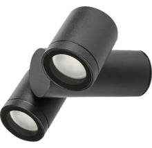 Trei spoturi de tavan cu LED negre