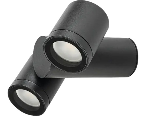 Trei spoturi de tavan cu LED negre