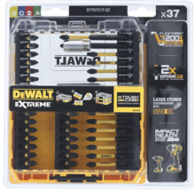 Set de biți pentru șurubelniță DeWalt Extreme cu 37 de piese în carcasă robustă