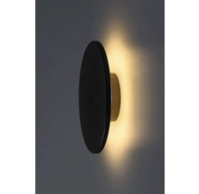 Lampa de perete rotundă din metal cu lumină indirectă