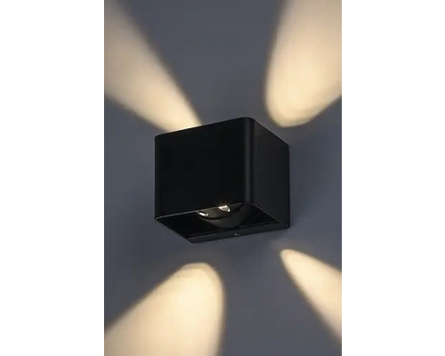 Lumină de perete exterioară pătrată cu raze de lumină