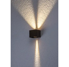 Lumină de perete cubică cu raze de lumină în sus și în jos