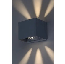 Lumină de perete pătrată cu efecte de lumină pe perete