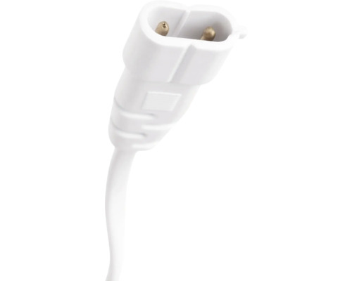 Ștecher euro alb cu doi pini și cablu