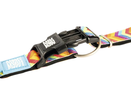 Zgardă pentru câini cu model, închizătoare și inel