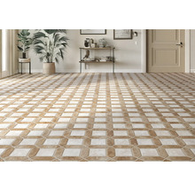 Cameră luminoasă cu gresie cu model geometric