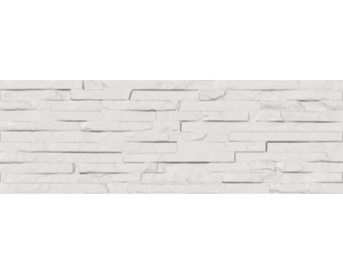 Faianță baie / bucătărie Milena White 17x52 cm Placare perete cu aspect de piatră