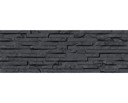 Faianță baie / bucătărie Milena Noir 17x52 cm Placare perete cu aspect de piatră