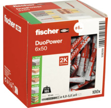 Dibluri Fischer DuoPower 6x50, set 100 bucăți