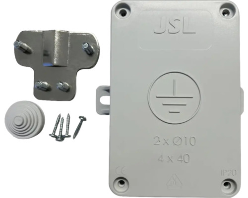 Cutie de joncțiune JSL cu șuruburi, capac și simbol de împământare