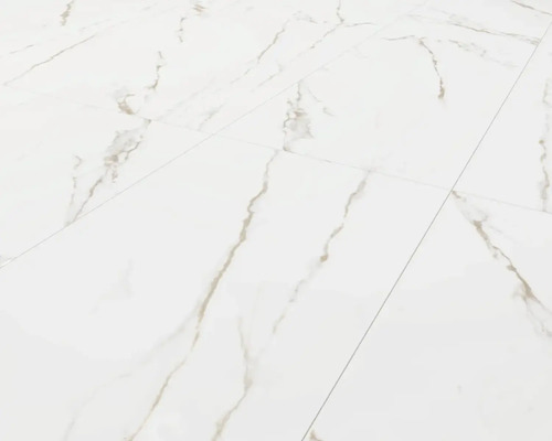 Podea cu plăci albe cu aspect de marmură