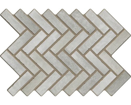 Gresie exterior / interior porțelanată glazurată Spica Piedra 40x60 cm Placă de mozaic cu model herringbone
