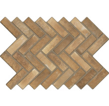 Covor mozaic în model herringbone