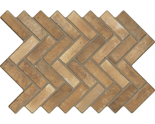 Gresie exterior / interior porțelanată glazurată Spica Coto 40x60 cm Covor mozaic în model herringbone