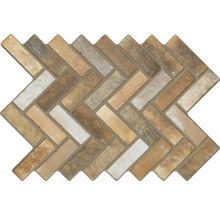 Placă de mozaic în model herringbone