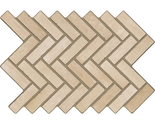 Gresie exterior / interior porțelanată glazurată Spica Natural 40x60 cm Placă ceramică cu model herringbone