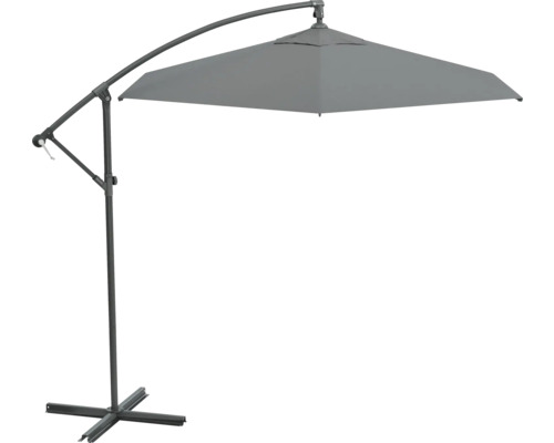 Umbrelă de soare cu braț lateral și bază în cruce