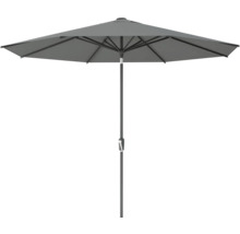 Umbrelă de soare gri cu manivelă pentru deschidere