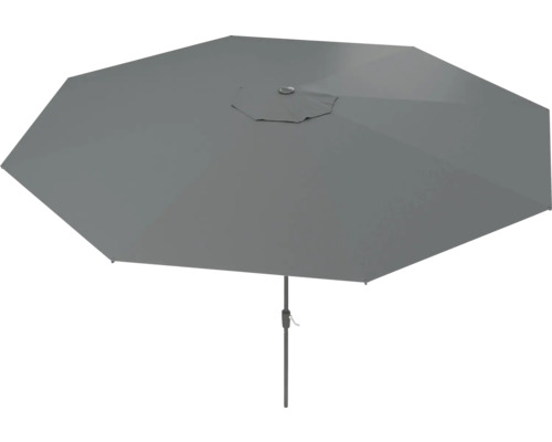 Umbrelă de grădină gri cu manivelă