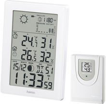 Stație meteo Hama cu senzor extern pentru măsurarea temperaturii și umidității