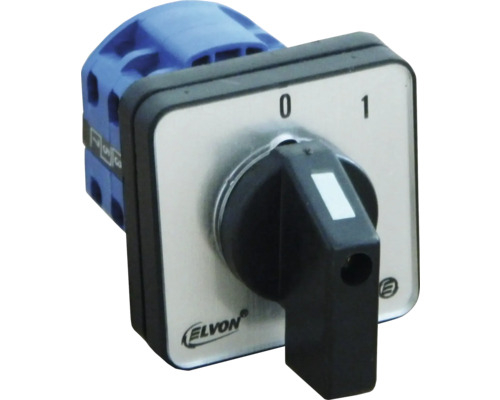 Comutator cu came Elvon EV126 0-1 4P 25A Comutator rotativ Elvon cu pozițiile 0 și 1