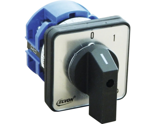 Comutator cu came Elvon EV126 0-1 2P 63A Comutator rotativ Elvon pentru aplicații electrice