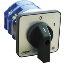 Comutator rotativ cu element de acționare și sigla Elvon