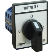 Comutator rotativ voltmetru cu diferite poziții