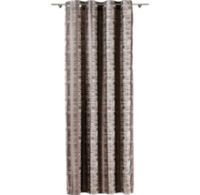 Perdea opacă cu inele și model