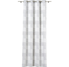 Cortină cu inele și model geometric