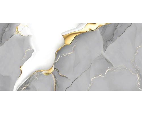 Structură abstractă de marmură în gri, alb și auriu