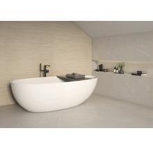 Baie modernă cu cadă independentă și plăci de perete