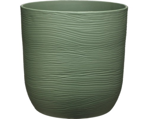 Ghiveci din plastic cu structură canelată