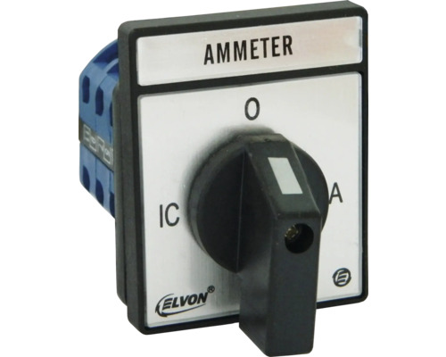 Comutator cu came Elvon cheie ampermetru 4 poziții 20A Comutator rotativ ampermetru de la Elvon