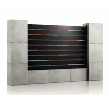 Panou fonoizolant cu stâlpi de beton și elemente orizontale