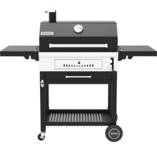 Grătar pe cărbune cu termometru și rafturi laterale