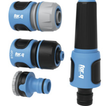 for_q Set cuplaje furtun de grădină cu pistol de pulverizare