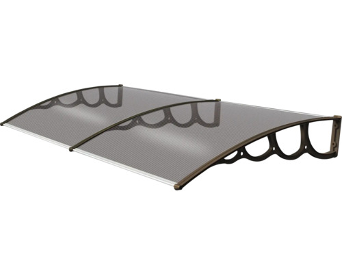 Copertină cu placă din policarbonat și suport