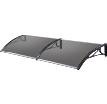 Copertină cu acoperire gri și suporturi