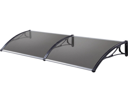 Copertină cu acoperire gri și suporturi