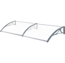 Copertină de ușă cu policarbonat transparent și cadru