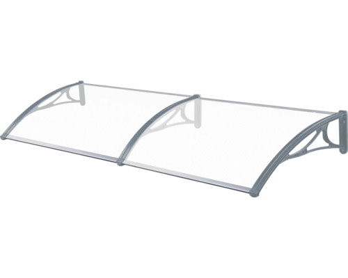 Copertină de ușă cu policarbonat transparent și cadru