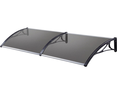 Copertină cu acoperire transparentă și suporturi