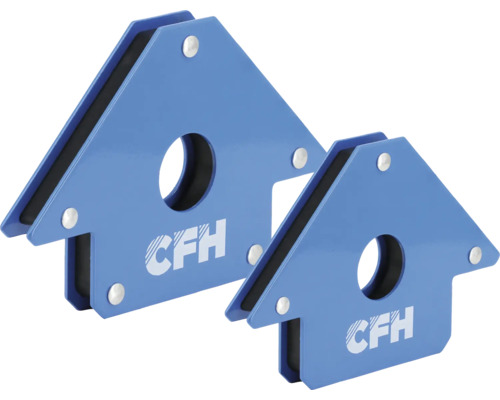 Două unghiuri magnetice de sudură albastre